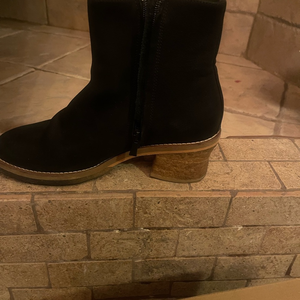Clarks Black Heeled Boots